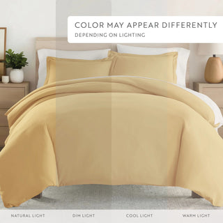 Soft Hypoallergenic Microfiber Duvet Set with Zipper & Corner Ties