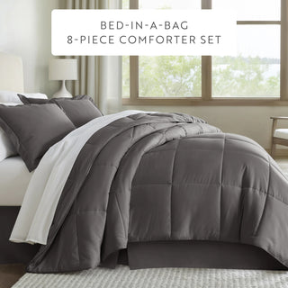8-Piece Microfiber Bed Set – Ultra-Soft Complete Ensemble