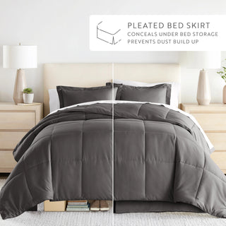 8-Piece Microfiber Bed Set – Ultra-Soft Complete Ensemble