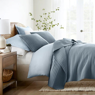 Ultra Soft Quilted Coverlet Set with Hypoallergenic Down Alternative