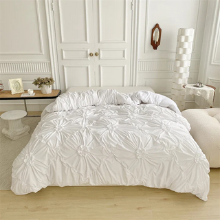 Vintage Floral Duvet Set – Pinch Pleat & Wrinkle-Resistant