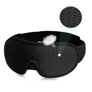 Zero-Pressure 3D Sleep Mask with Total Blackout for Travel & Home