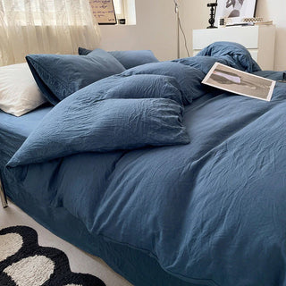 Cloud Cotton Bedding Set with Breathably Soft Washed Texture