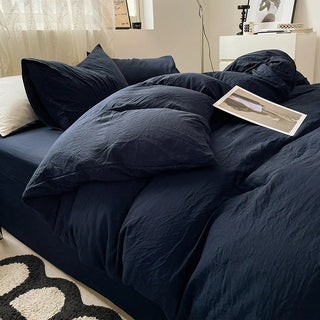 Cloud Cotton Bedding Set with Breathably Soft Washed Texture