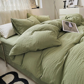 Cloud Cotton Bedding Set with Breathably Soft Washed Texture