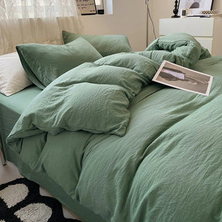 Cloud Cotton Bedding Set with Breathably Soft Washed Texture