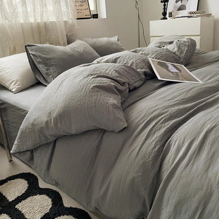 Cloud Cotton Bedding Set with Breathably Soft Washed Texture