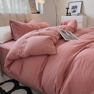 Cloud Cotton Bedding Set with Breathably Soft Washed Texture