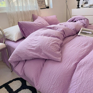 Cloud Cotton Bedding Set with Breathably Soft Washed Texture