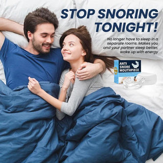 Anti-Snoring Mouthpiece with Jaw Positioning Guard for Quiet Sleep