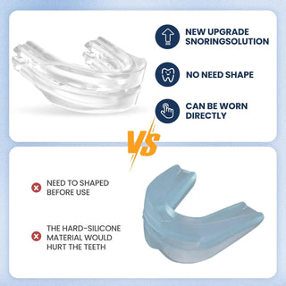 Anti-Snoring Mouthpiece with Jaw Positioning Guard for Quiet Sleep