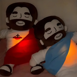 Breathing Jesus Plushie with Lights, Music & 4 Comfort Modes