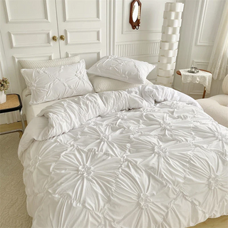 Vintage Floral Duvet Set – Pinch Pleat & Wrinkle-Resistant