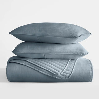 Ultra Soft Quilted Coverlet Set with Hypoallergenic Down Alternative