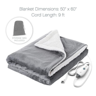 Weighted Heated Throw Blanket – Deep Pressure & Adjustable Warmth