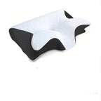 Ergonomic Memory Foam Neck Pillow with Washable Cover