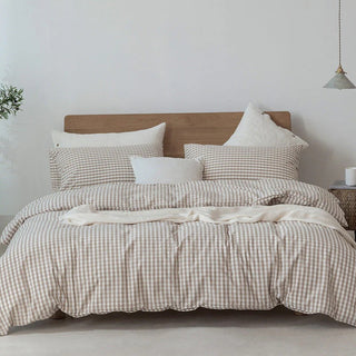 Japanese Cotton Duvet Set with Pre-Washed Natural Fringes