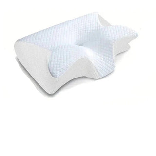 Ergonomic Memory Foam Neck Pillow with Washable Cover