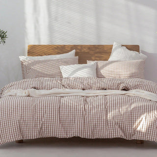 Japanese Cotton Duvet Set with Pre-Washed Natural Fringes