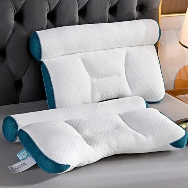 Ergonomic Cervical Pillow – Breathable Goose Down & Memory Foam