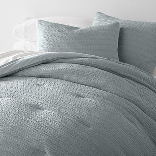 Luxury Waffle Comforter Set with Cozy Oversized 3-Piece & Shams