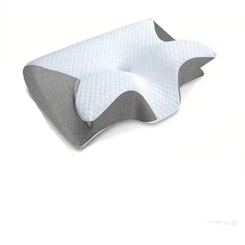 Ergonomic Memory Foam Neck Pillow with Washable Cover