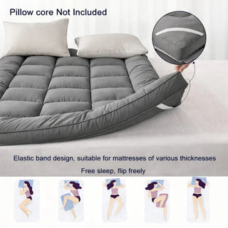 Plush Quilted Roll-Up Futon Mattress with High-Density Foam