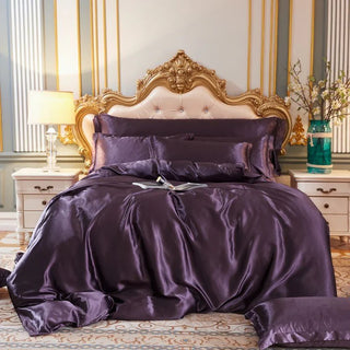 Luxury Silk Bedding Set – All-Season Hypoallergenic 4-Piece Sheets