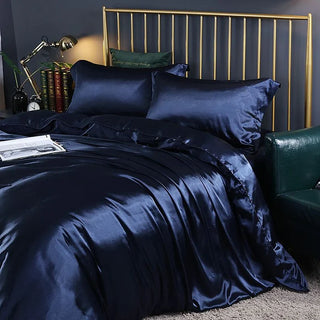 Luxury Silk Bedding Set – All-Season Hypoallergenic 4-Piece Sheets