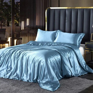 Luxury Silk Bedding Set – All-Season Hypoallergenic 4-Piece Sheets