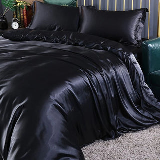 Luxury Silk Bedding Set – All-Season Hypoallergenic 4-Piece Sheets