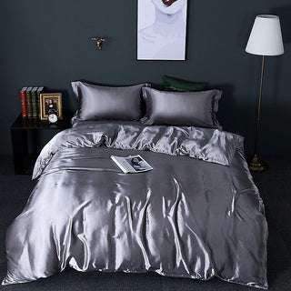 Luxury Silk Bedding Set – All-Season Hypoallergenic 4-Piece Sheets
